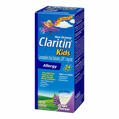 Claritin Kids Allergy - Grape - 120 ml