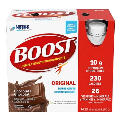 BOOST Original Protein Drink - Chocolate - 6 x 237ml