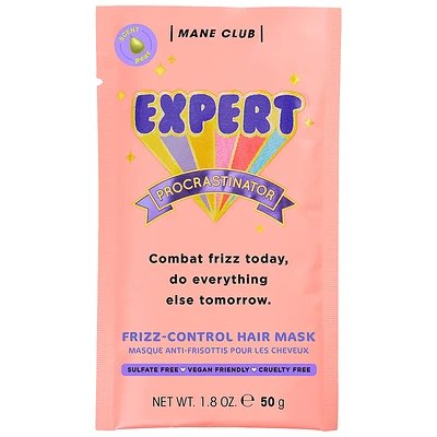 Mane Club Frizz Control Hair Mask - Expert Procrastinator - 50g