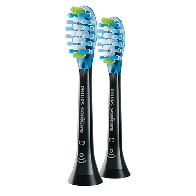 Philips Sonicare Premium Plaque Control Tooth Brush Heads - Black - HX9042/95