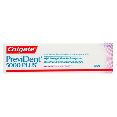 Colgate Prevident 5000 Plus High Strength Fluoride Toothpaste - Fruitastic - 39ml