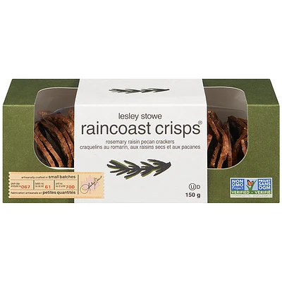 Lesley Stowe Raincoast Crisps - Rosemary Raisin Pecans - 150g
