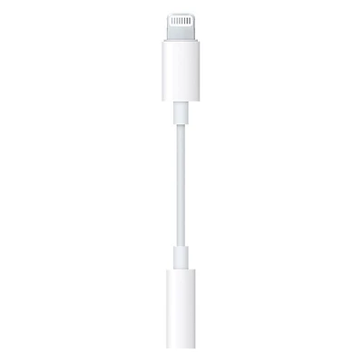 Apple Lightning to 3.5mm Headphone Jack Adapter - White - MMX62AM/A