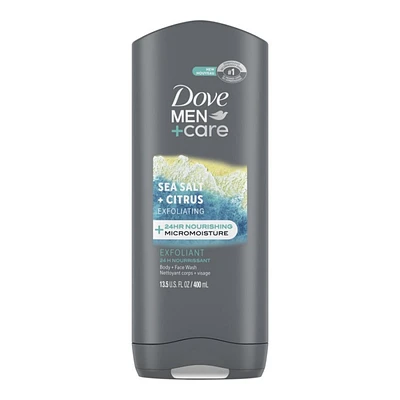 Dove Men+Care Exfoliating Body/Face Wash - Sea Salt + Citrus - 400ml