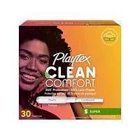 Playtex Clean Comfort Tampons - Super - 30's