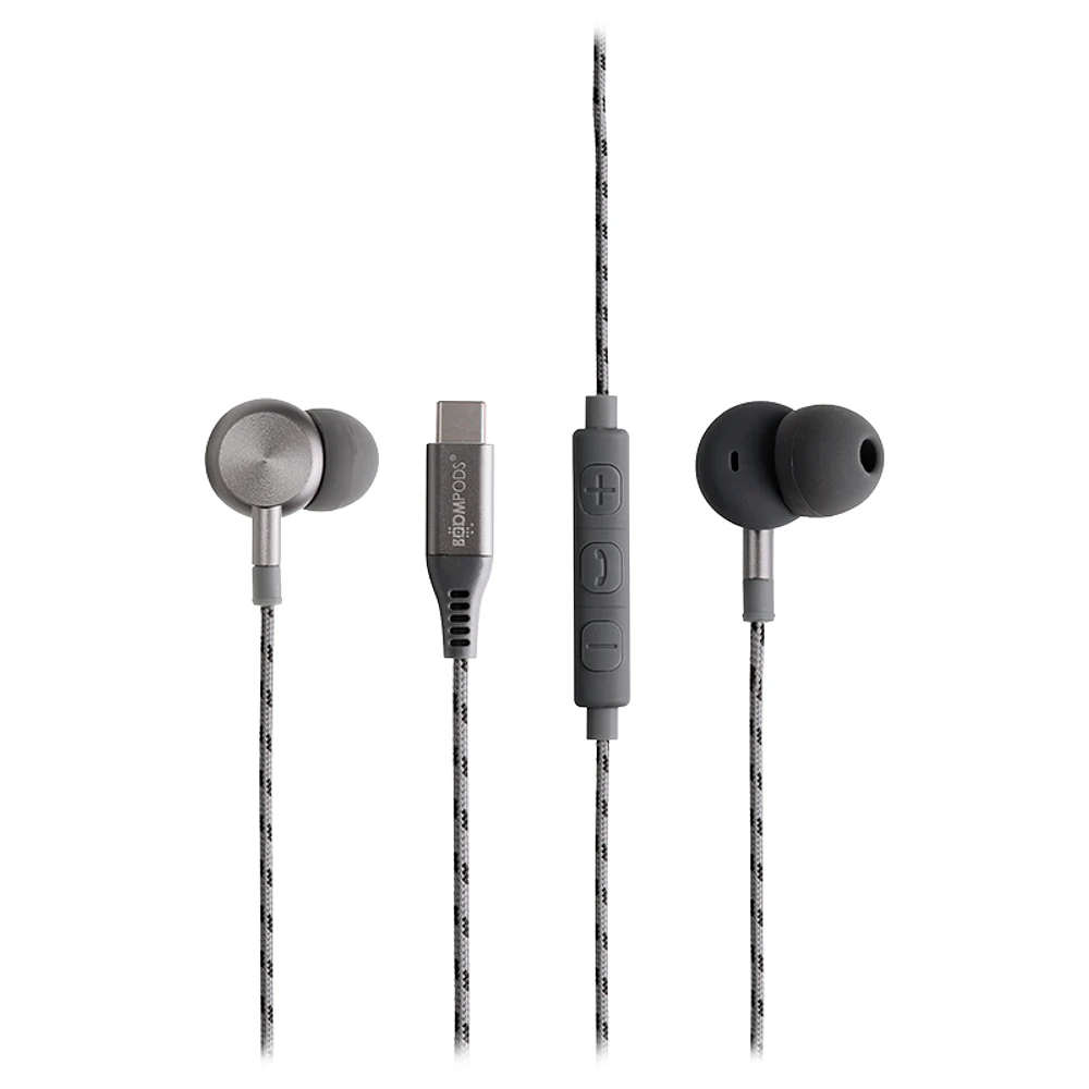 Boompods Digibuds Type-C Headphones - Graphite - BPDIGCGRA