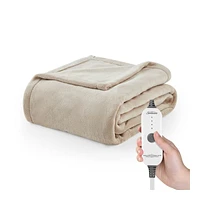 Sunbeam Heated Ultimate Throw Microplush Blanket