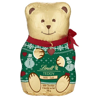 Lindt Teddy Bear Milk Chocolate with Sweater - Assorted - 100g