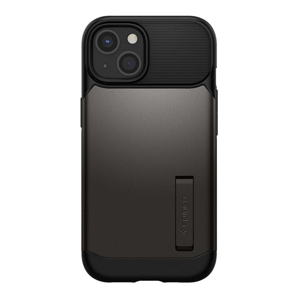 Spigen Slim Armor Back Cover for iPhone 13 - Gunmetal - SGPACS03425