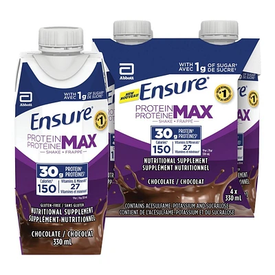 Ensure Max Protein Nutrition Shake - Milk Chocolate - 4 x 330ml