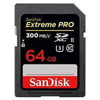 SanDisk Extreme Pro 64GB SDXC UHS-II Card - SDSDXPK-064G-CNCIN