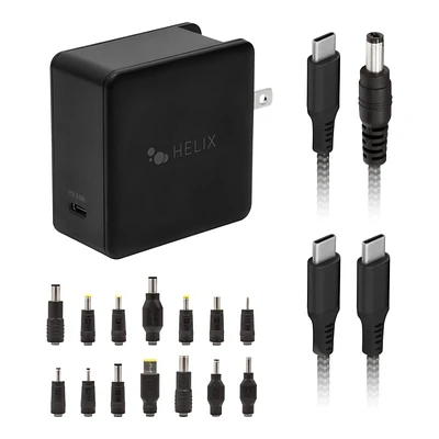 Helix Universal Laptop Charger - Black