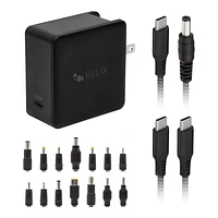 Helix Universal Laptop Charger - Black