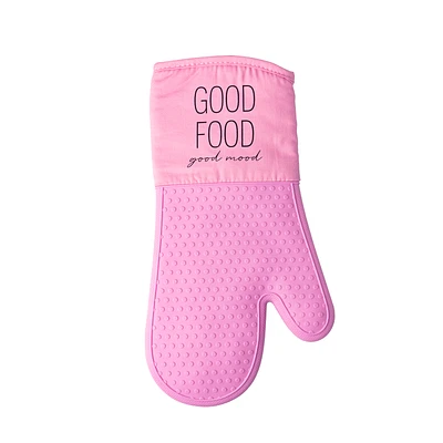 Krumbs Kitchen Homemade Silicone Oven Mitt - Good Food Mood