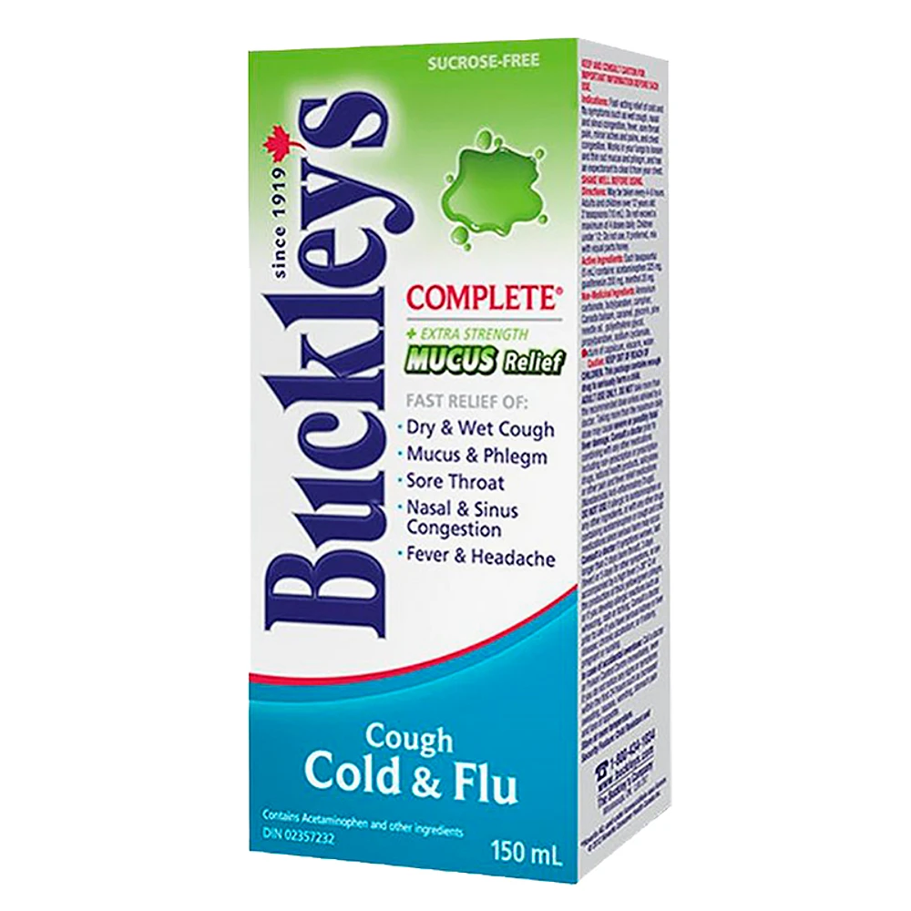 Buckley's Complete Extra Strength with Mucus Relief - Cough Cold Flu - 150ml