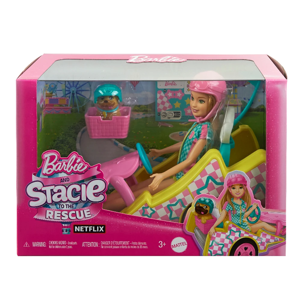 Barbie And Stacie To The Rescue Go Kart Set