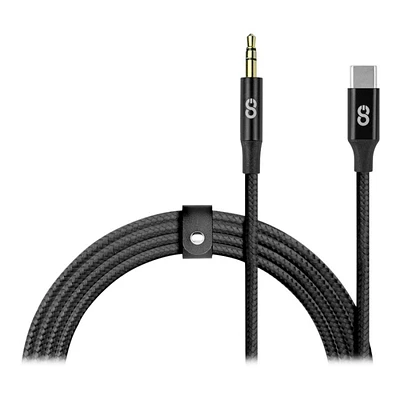 Logiix Piston Connect Aux to USB-C Cable - Black - LGX13185
