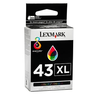 Lexmark 43 High Yield Ink Cartridge - Colour - 18Y0343