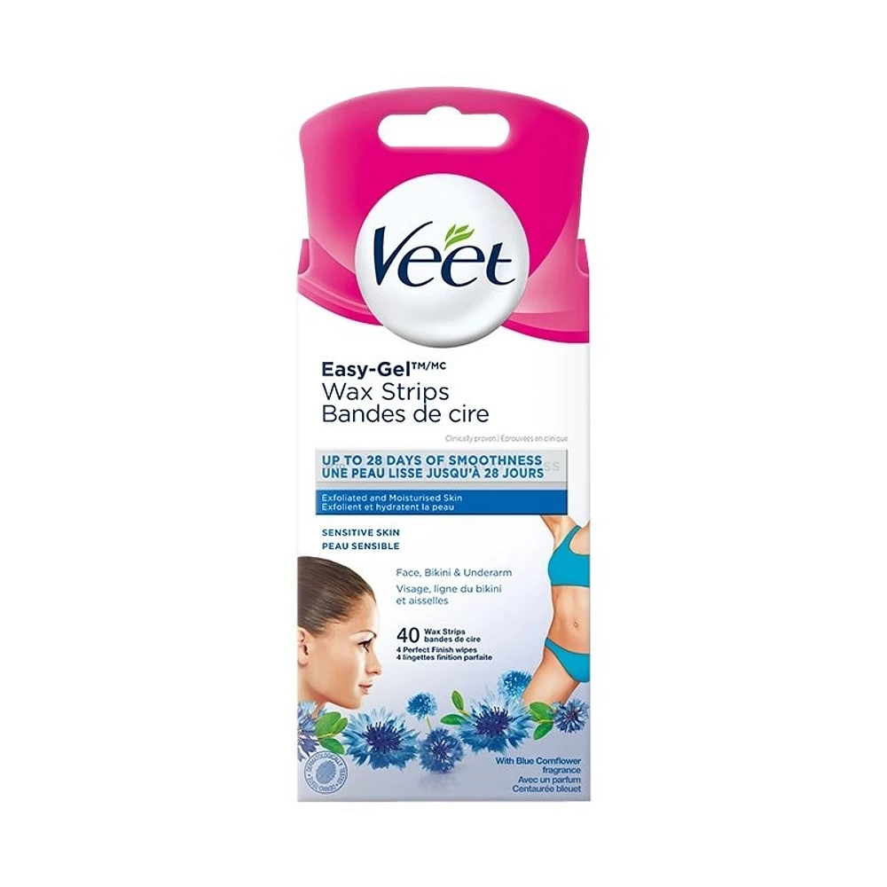 Veet Easy-Gel Wax Strips - 40's