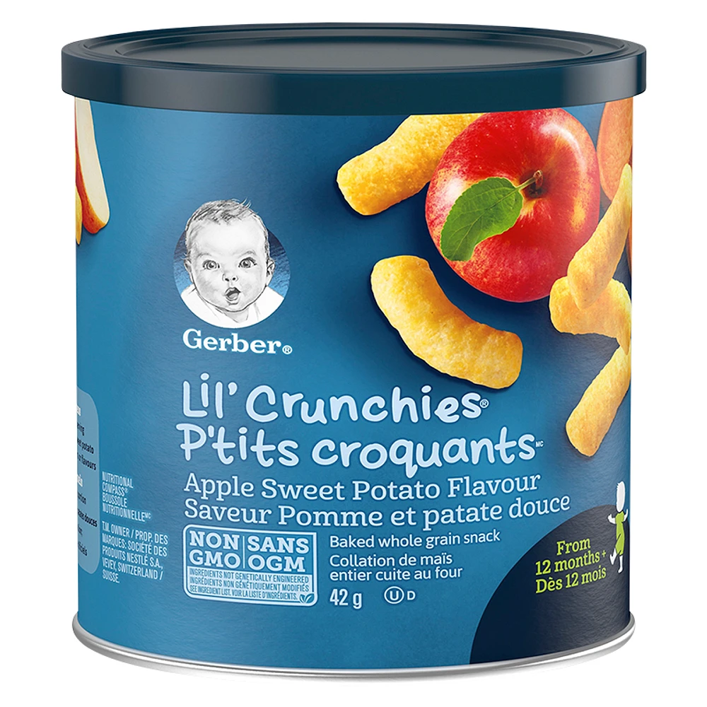 Gerber Graduates for Toddlers Lil' Crunchies - Apple Sweet Potato - 42g