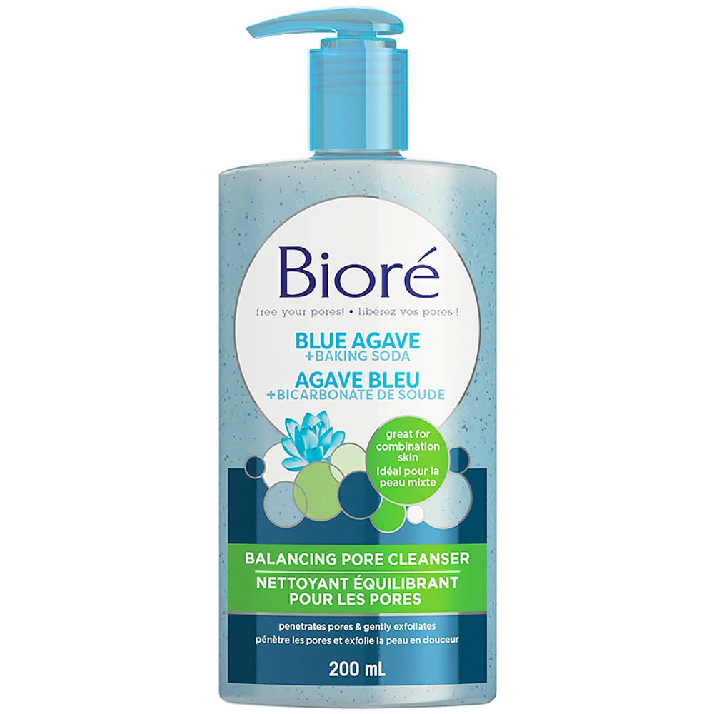 Bioré Blue Agave + Baking Soda Balancing Pore Cleanser - 200ml