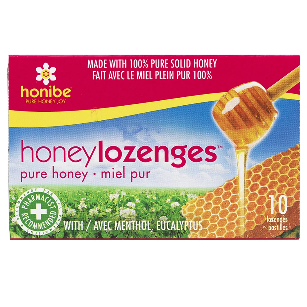 Honibe Honey Lozenges - Menthol & Eucalyptus - 10s