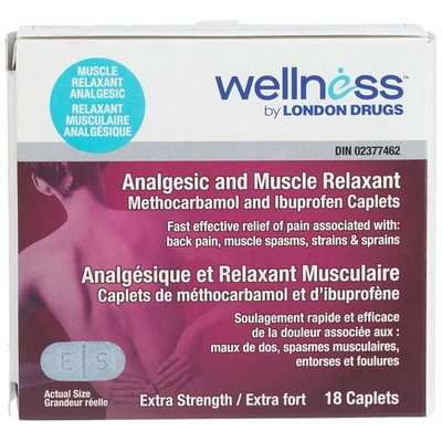 Wellness by London Drugs Analgesic and Muscle Relaxant - 18's