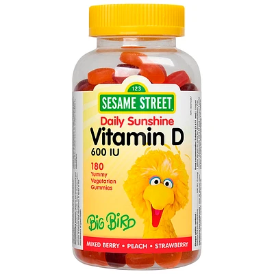 Sesame Street Daily Sunshine Vitamin D - 600 IU - 180s