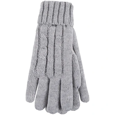 Heat Holders Cable Gloves - Grey - L/XL