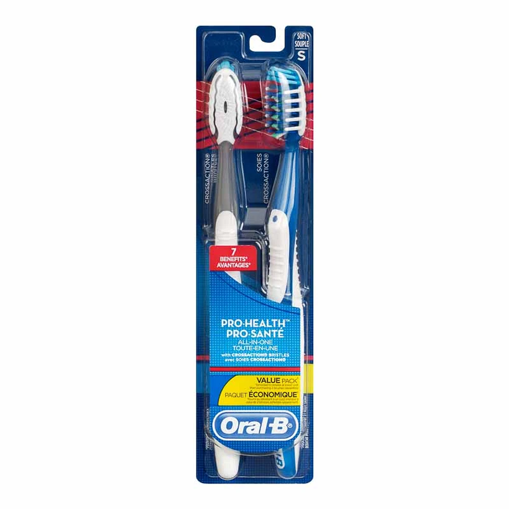 Oral-B CrossAction Pro-Health Toothbrush 40 - Soft - 2 pack