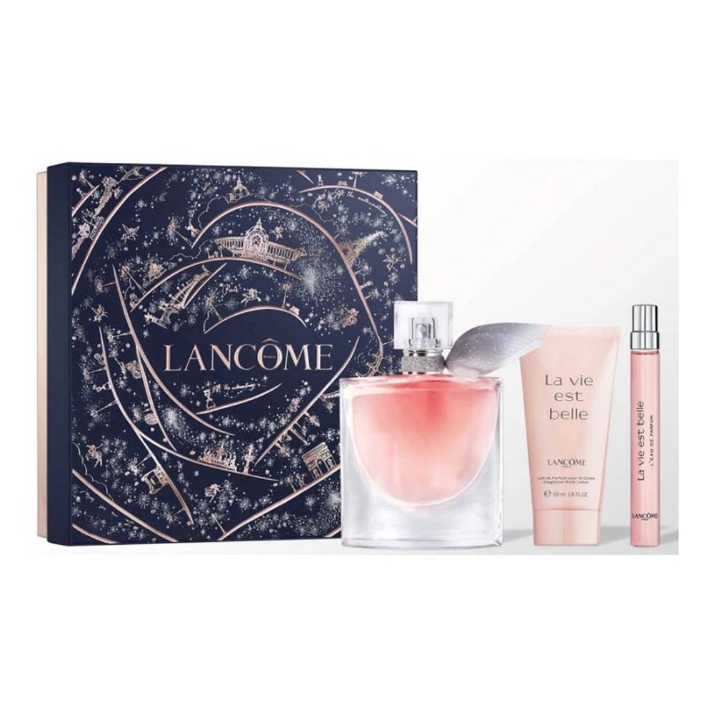 Lancome La Vie EST Belle Holiday Limited Edition Fragrance Gift Set - 3 piece