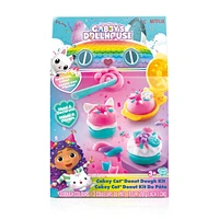 DreamWorks Gabby's Dollhouse Cakey Cat Donuts Dough Kit - 3 Colours - 28g - 5.9 x 1.8 x 9.1 Inches