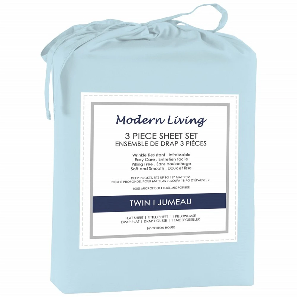 Modern Living 100% Microfiber Sheet Set