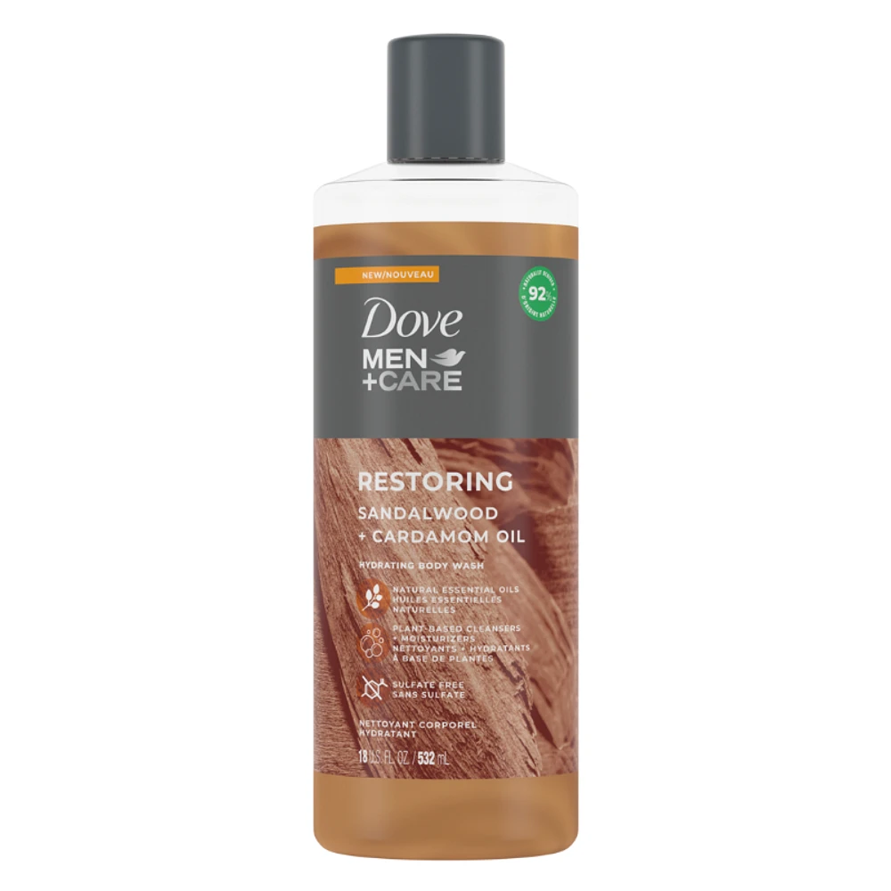 Dove Men+Care Restoring Body Wash - Sandalwood + Cardamom Oil - 532ml
