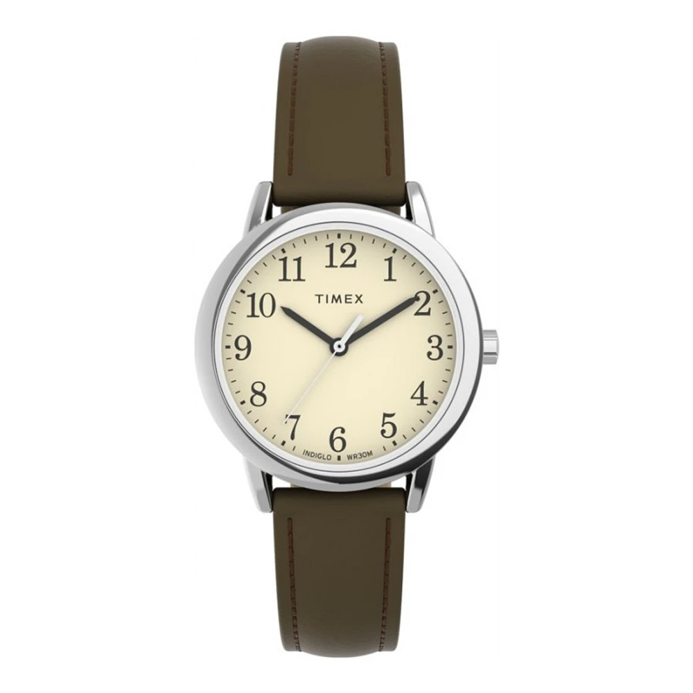 Timex Easy Reader Wristwatch - Brown/Silver-Tone - TW2V690009J