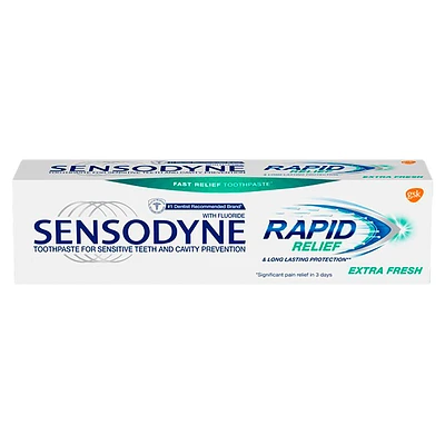 Sensodyne Rapid Relief Toothpaste - Extra Fresh - 75ml
