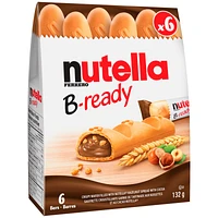 Nutella B-ready Crunchy wafer filled with Nutella - 6's/132g