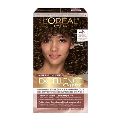 L'Oreal Paris Excellence Creme Universal Nudes Permanent Hair Color - Natural Dark Brown (4N)