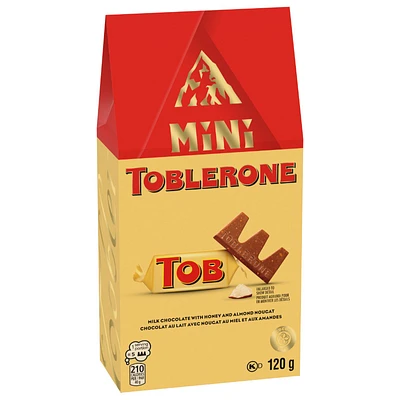 Toblerone Tiny Milk Chocolates with Honey & Almond Nougat - 120g