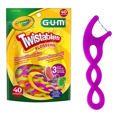 G.U.M Crayola Twistables Flosser - 40's