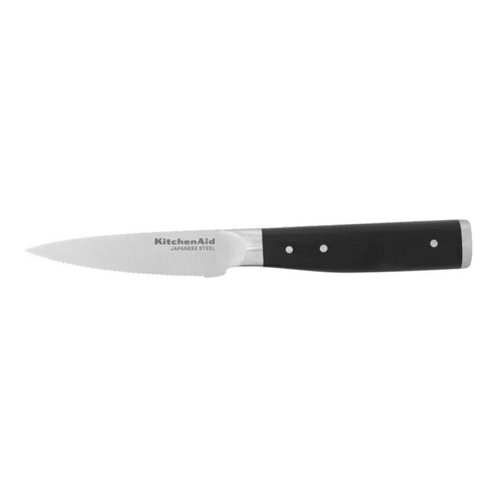 KitchenAid Paring Knife - Serrated Blade - 8.89 cm - Black
