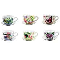 Ceramic Cup Saucer Planter - Assorted