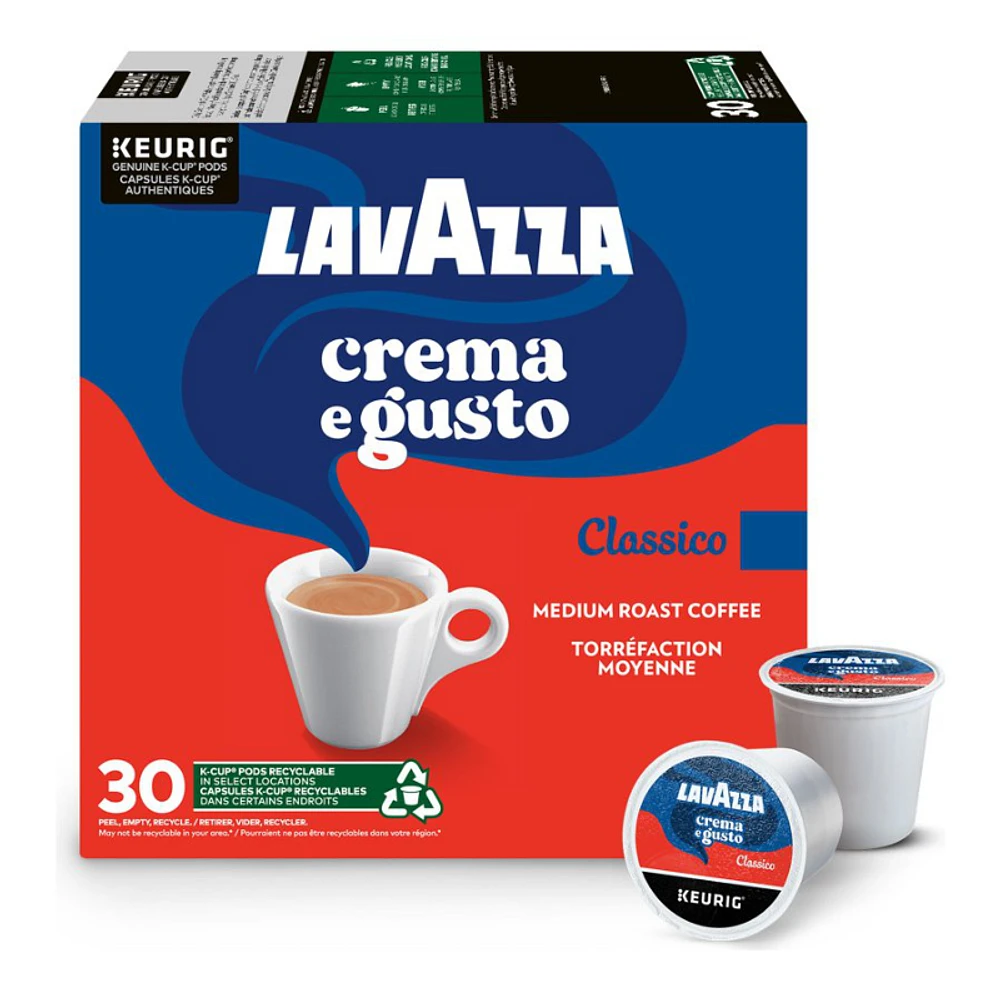 Lavazza Crema e Gusto Classico Coffee Capsules - 30's