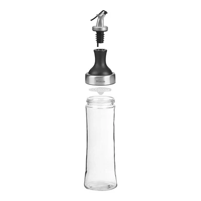 Trudeau Multipurpose Infuser Bottle - Clear/Black - 7120039