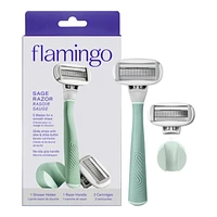 Flamingo Razor Handle - Sage