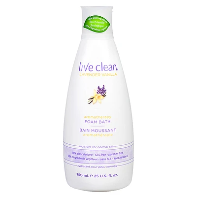 Live Clean Foam Bath - Lavender Vanilla - 750ml