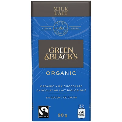Green & Black's Organic Chocolate - Milk - 90g