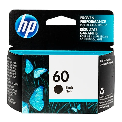 HP 60 Ink Cartridge - Black - CC640WN