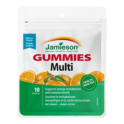 Jamieson Multivitamin Gummies - Juicy Orange - 10's