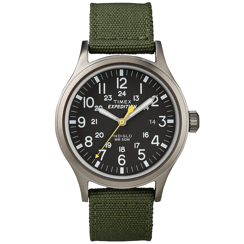 Timex Expedition Scout Metal Watch - Black/Green - T49961GP